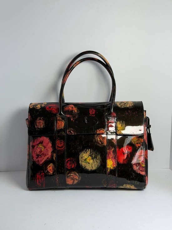 Mulberry Handbags - Mulberry Scribbly Floral Patent Leather Bayswater Handbag EXTREMELY RARE